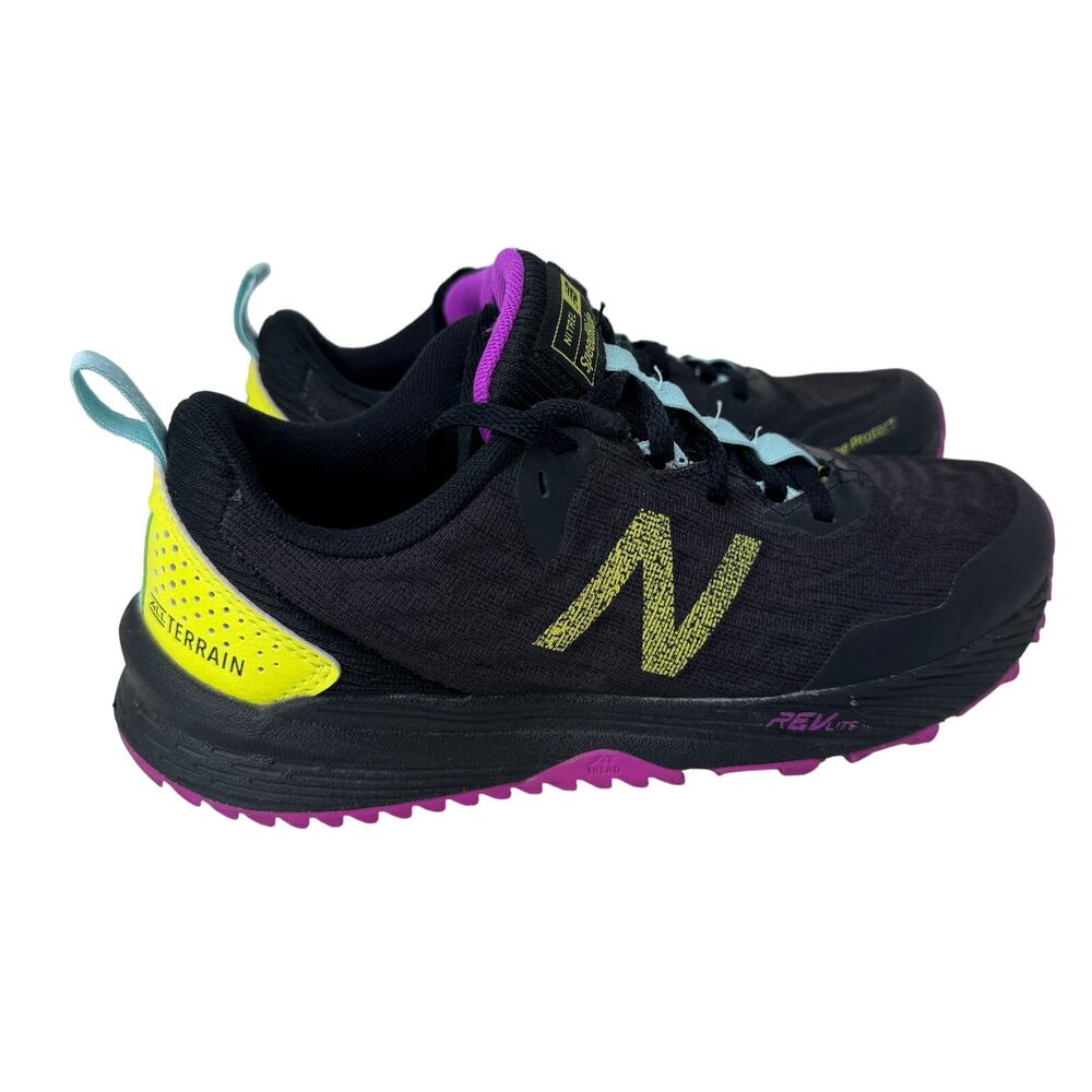 New Balance Nitrel V3 Trail Runner Shoes Sneakers Black Purple Womens Size 5.5